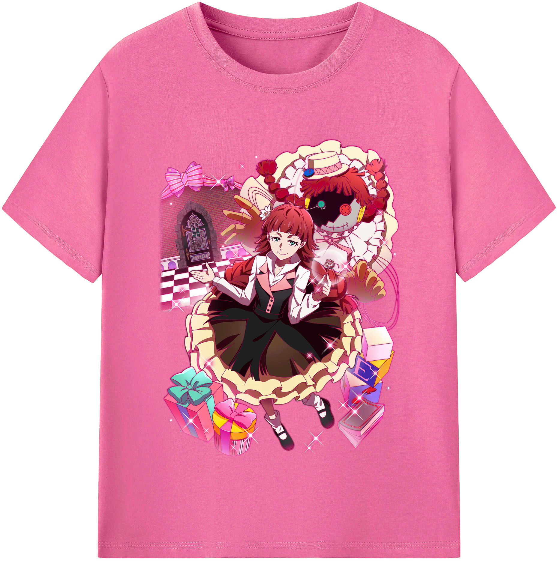 （画像用） 文豪ストレイドッグス Bungo Stray Dogs レディースカジュアルプリントTシャツ（綿100％）